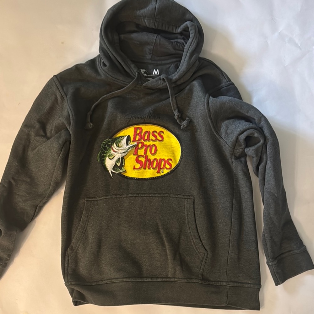 Bass Pro Shops Gray Sweatshirt Hoodie